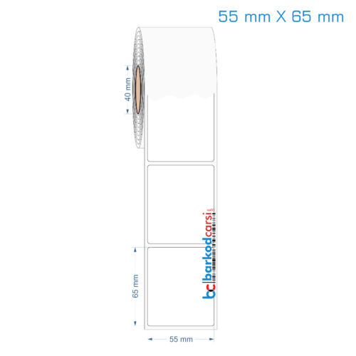 55x65 mm Opak / Mat PP, Fastyre Etiket (Fiyatları)