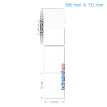 55x70 mm Opak / Mat PP, Fastyre Etiket (Fiyatları)