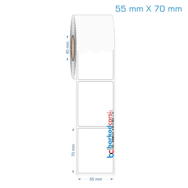 55x70 mm Opak / Mat PP, Fastyre Etiket (Fiyatları)