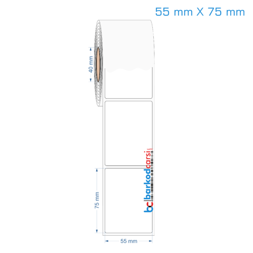 55x75 mm Opak / Mat PP, Fastyre Etiket (Fiyatları)