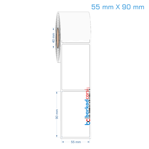 55x90 mm Opak / Mat PP, Fastyre Etiket (Fiyatları)