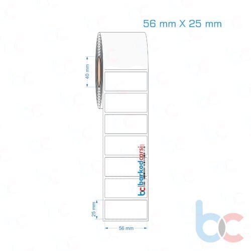 56x25 mm Opak / Mat PP, Fastyre Etiket (Fiyatları)