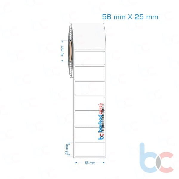 56x25 mm Opak / Mat PP, Fastyre Etiket (Fiyatları)