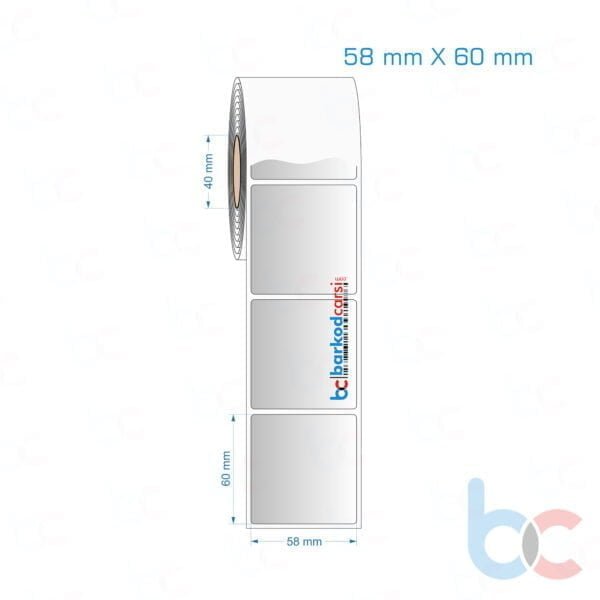 58x60 mm Silvermat Etiket (Fiyatı)