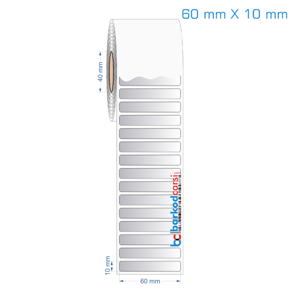 60x10 mm Silvermat Etiket (Fiyatı)