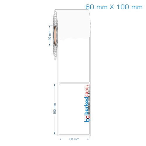 60x100 mm Opak / Mat PP, Fastyre Etiket (Fiyatları)