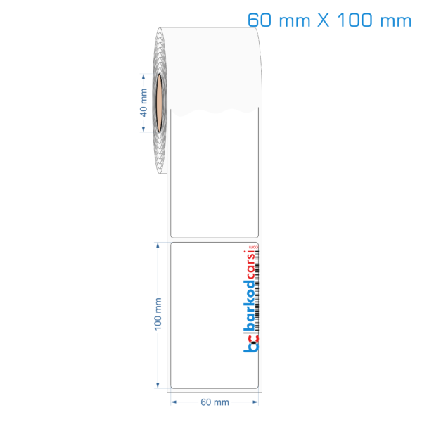 60x100 mm Opak / Mat PP, Fastyre Etiket (Fiyatları)