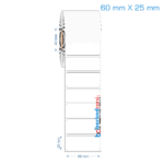 60x25 mm Opak / Mat PP, Fastyre Etiket (Fiyatları)