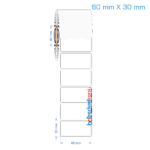 60x30 mm Opak / Mat PP, Fastyre Etiket (Fiyatları)