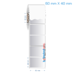 60x40 mm Silvermat Etiket (Fiyatı)