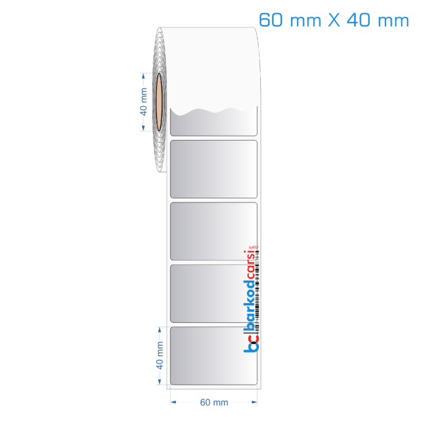 60x40 mm Silvermat Etiket (Fiyatı)