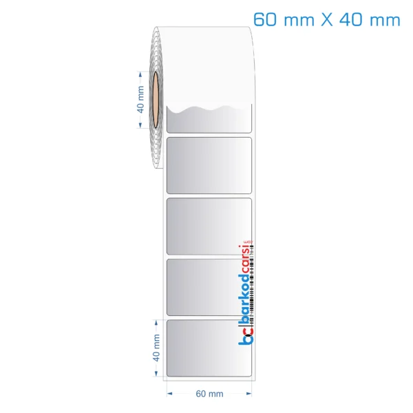 60x40 mm Silvermat Etiket (Fiyatı)