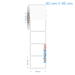 60x45 mm Opak / Mat PP, Fastyre Etiket (Fiyatları)
