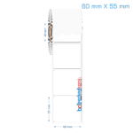 60x55 mm Opak / Mat PP, Fastyre Etiket (Fiyatları)