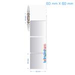 60x60 mm Silvermat Etiket (Fiyatı)