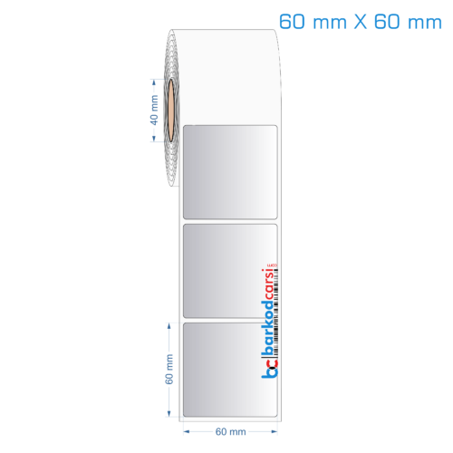 60x60 mm Silvermat Etiket (Fiyatı)