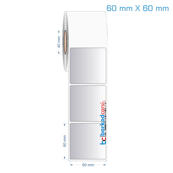 60x60 mm Silvermat Etiket (Fiyatı)