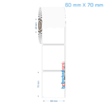 60x70 mm Opak / Mat PP, Fastyre Etiket (Fiyatları)