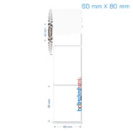 60x80 mm Opak / Mat PP, Fastyre Etiket (Fiyatları)