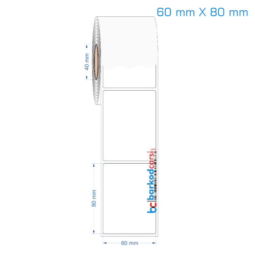 60x80 mm Opak / Mat PP, Fastyre Etiket (Fiyatları)