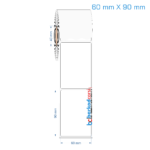 60x90 mm Opak / Mat PP, Fastyre Etiket (Fiyatları)