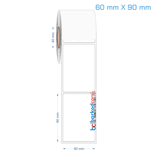 60x90 mm Opak / Mat PP, Fastyre Etiket (Fiyatları)