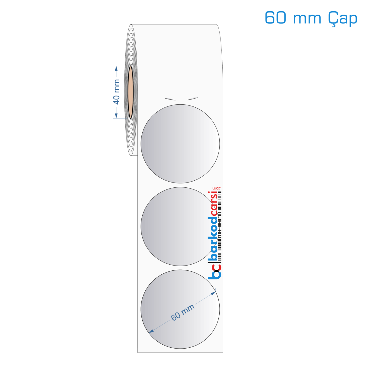60 Mm Çap Silvermat Etiket (Fiyatı)