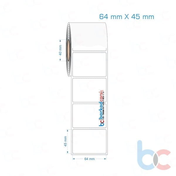 64x45 mm Opak / Mat PP, Fastyre Etiket (Fiyatları)