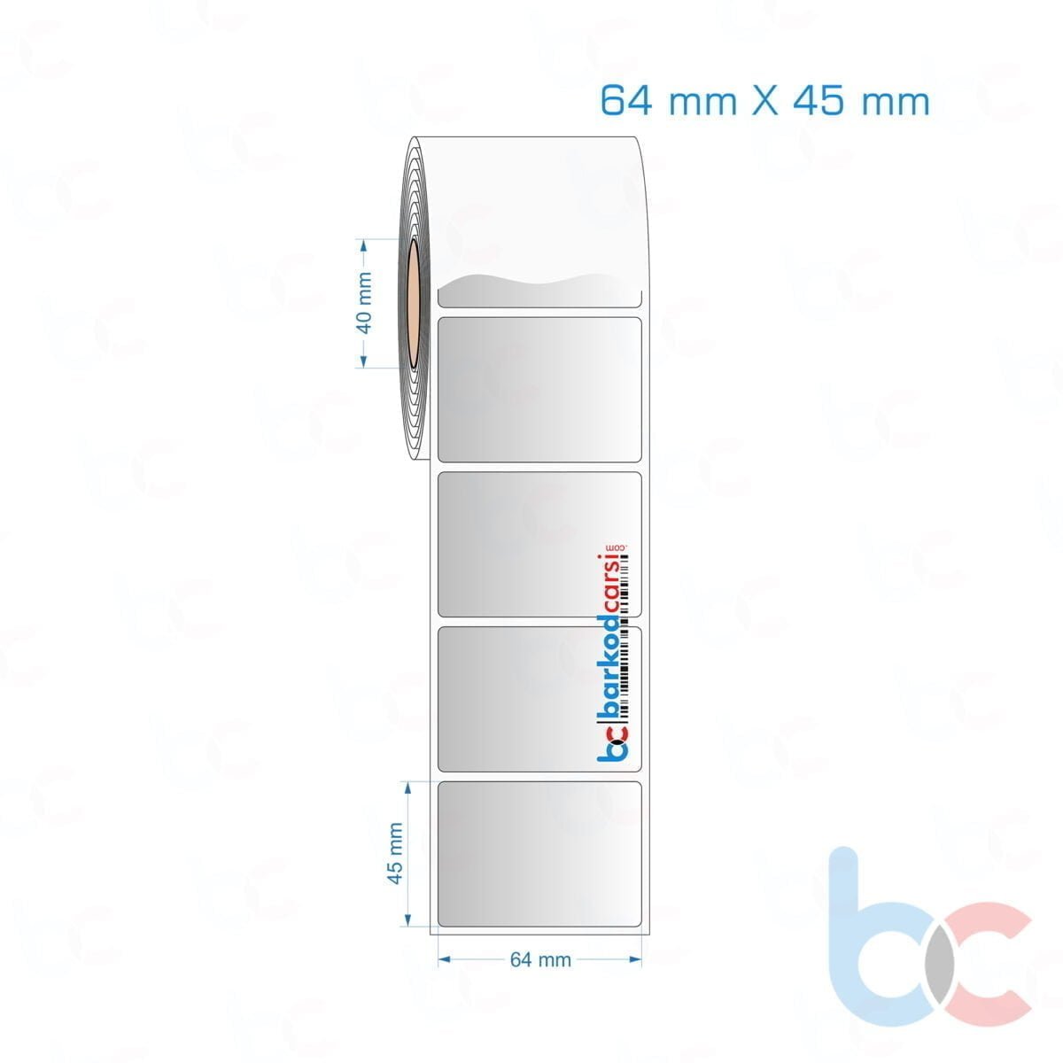 64X45 Mm Silvermat Etiket (Fiyatı)