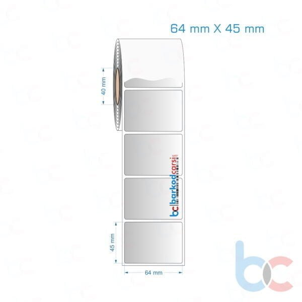 64x45 mm Silvermat Etiket (Fiyatı)