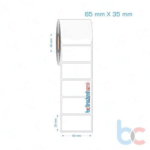 65x35 mm Opak / Mat PP, Fastyre Etiket (Fiyatları)