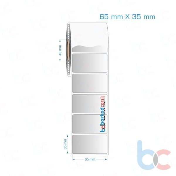 65x35 mm Silvermat Etiket (Fiyatı)