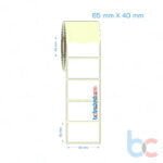 65x40 mm Etiket (Kuşe, Vellum, Eko / Lamine Termal) Fiyatları