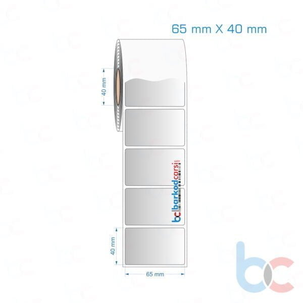 65x40 mm Silvermat Etiket (Fiyatı)