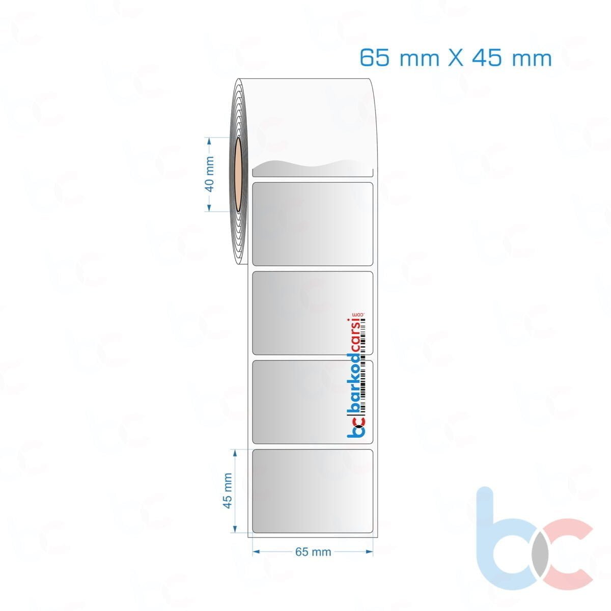65X45 Mm Silvermat Etiket (Fiyatı)