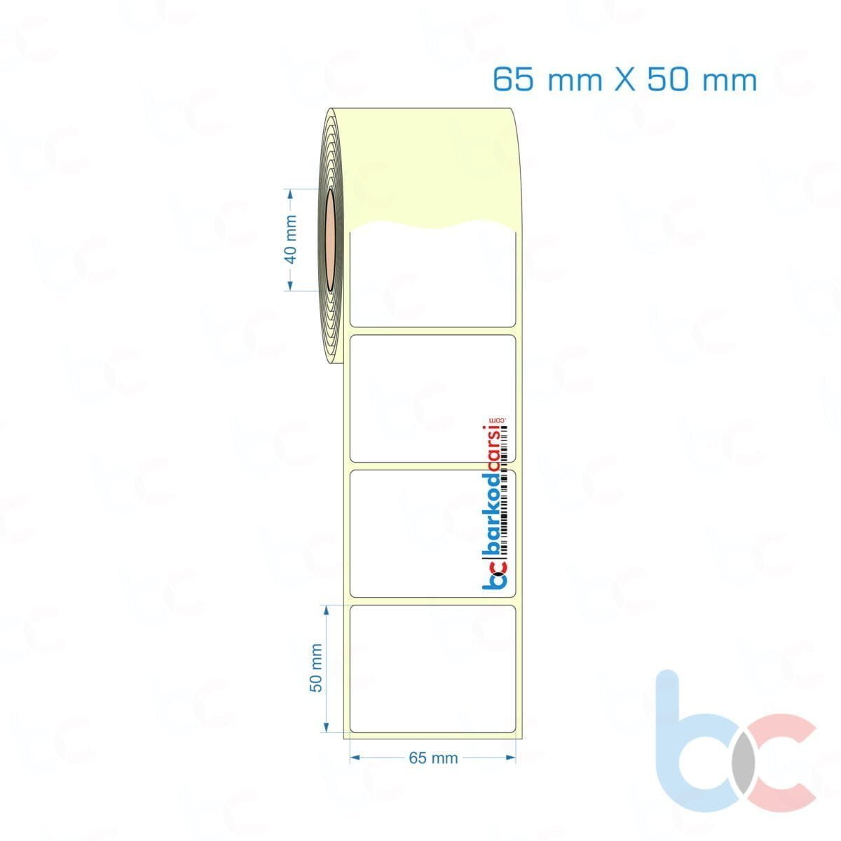 65X50 Mm Etiket (Kuşe, Vellum, Eko / Lamine Termal) Fiyatları