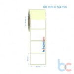 65x50 mm Etiket (Kuşe, Vellum, Eko / Lamine Termal) Fiyatları