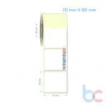 70x65 mm Etiket (Kuşe, Vellum, Eko / Lamine Termal) Fiyatları