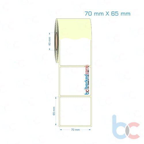 70x65 mm Etiket (Kuşe, Vellum, Eko / Lamine Termal) Fiyatları