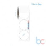 70 mm Çap Opak / Mat PP, Fastyre Etiket (Fiyatları)