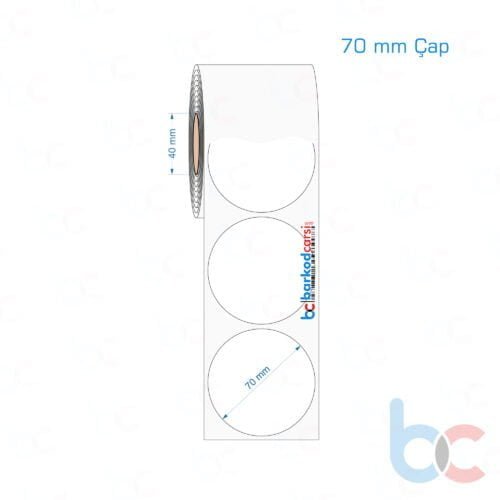 70 mm Çap Opak / Mat PP, Fastyre Etiket (Fiyatları)