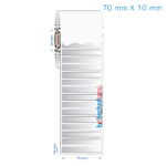 70x10 mm Silvermat Etiket (Fiyatı)