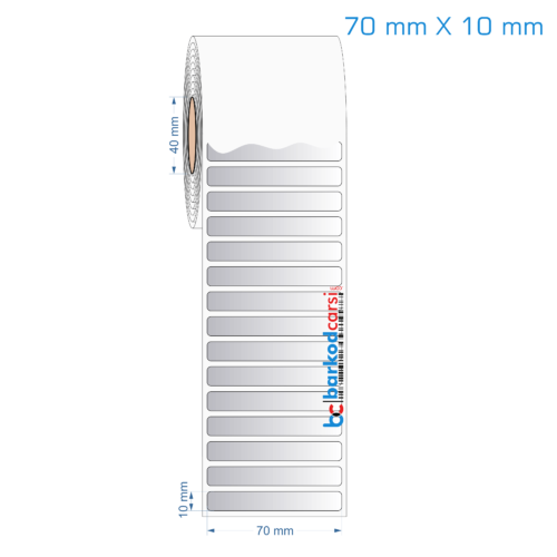 70x10 mm Silvermat Etiket (Fiyatı)