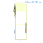 70x100 mm Etiket (Kuşe, Vellum, Eko / Lamine Termal) Fiyatları