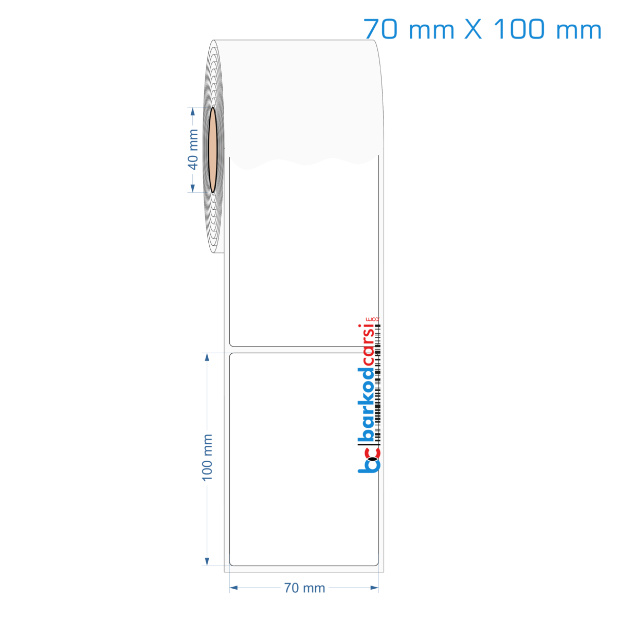 70X100 Mm Hazır Rulo Pp Opak, Mat, Fastyre Etiketler 70X100 Mm Opak / Mat Pp, Fastyre Etiket (Fiyatları)