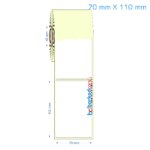 70x110 mm Etiket (Kuşe, Vellum, Eko / Lamine Termal) Fiyatları