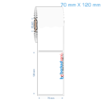 70x120 mm Opak / Mat PP, Fastyre Etiket (Fiyatları)