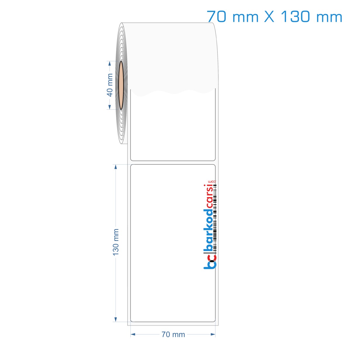 70X130 Mm Hazır Rulo Pp Opak, Mat, Fastyre Etiketler 70X130 Mm Opak / Mat Pp, Fastyre Etiket (Fiyatları)