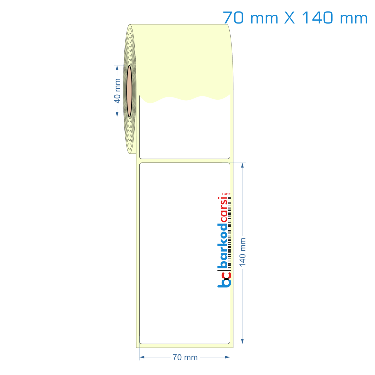 70X140 Mm Etiket (Kuşe, Vellum, Eko / Lamine Termal) Fiyatları