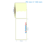 70x140 mm Etiket (Kuşe, Vellum, Eko / Lamine Termal) Fiyatları